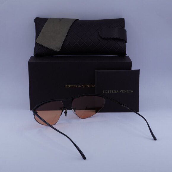 Bottega Veneta BV1091S 005 Cat Eye Sunglasses - Black\Orange - Picture 4 of 10